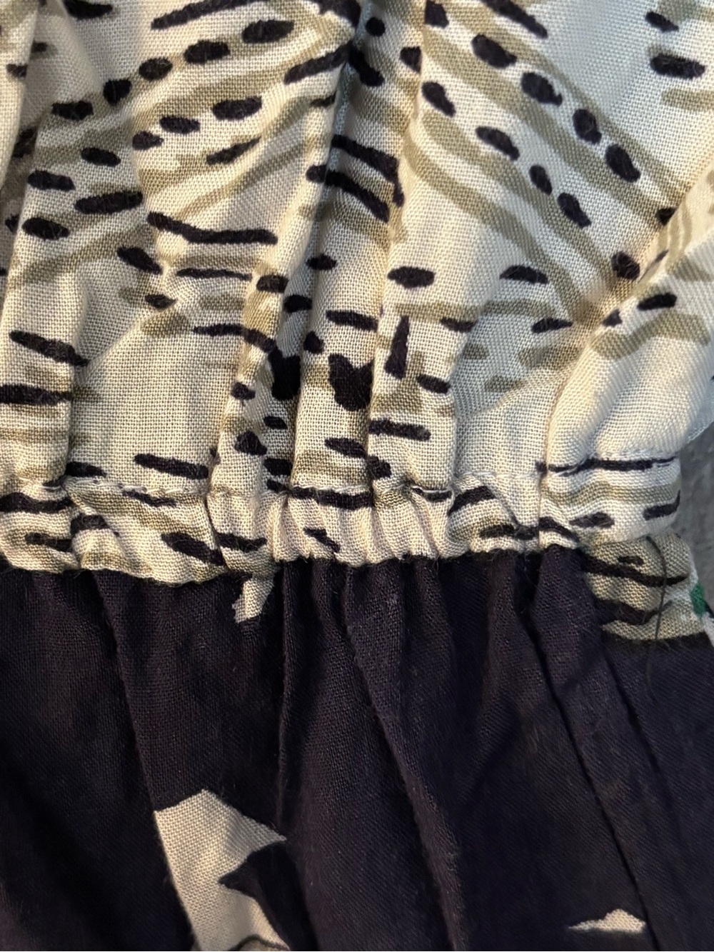 Angie Dress Women’s Size M Black and White Animal Print top of Dress - Picture 8 of 10